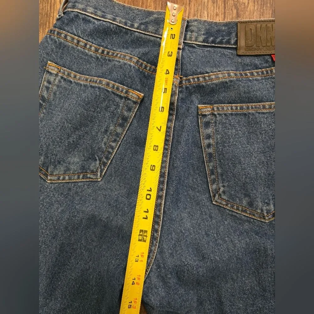 Vintage 90s DKNY Classic High Waist Jeans, Size 10. Made in USA, 100% Cotton